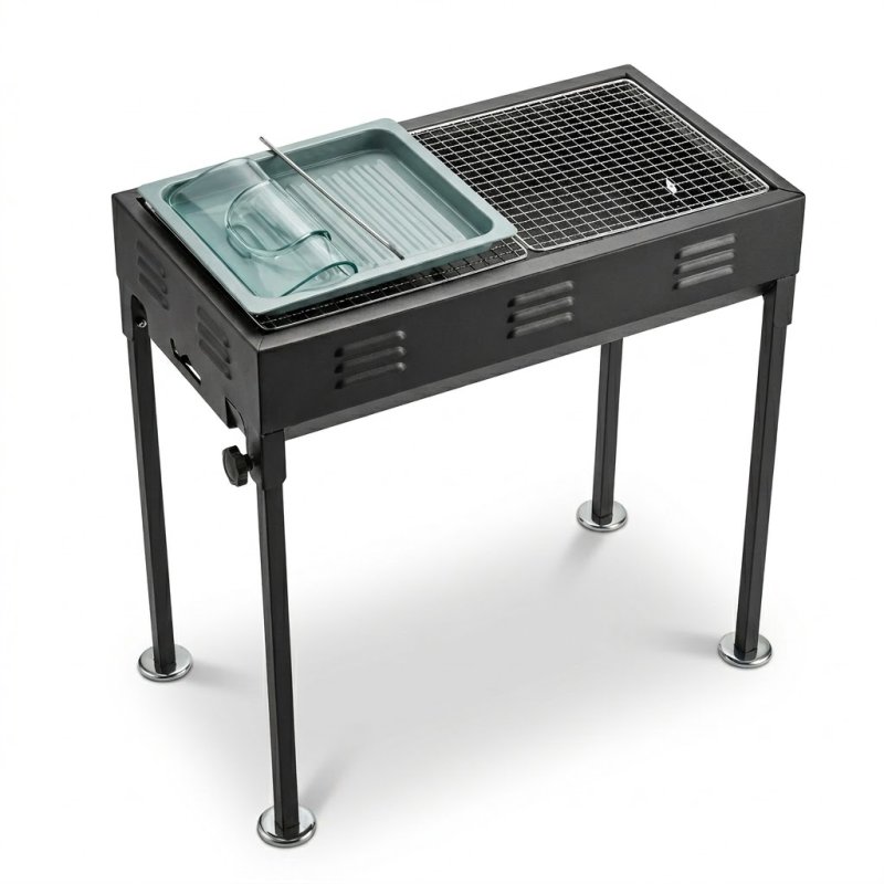 Profi Holzkohlegrill & Barbecue-Station – Kompakt & Mobil