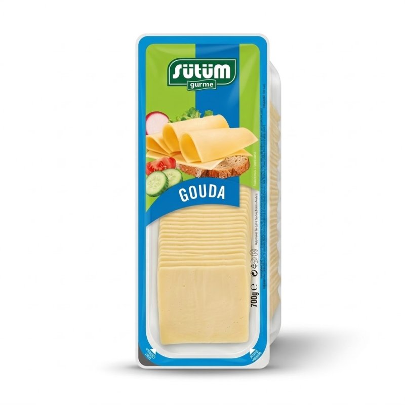 SÜTÜM Gouda Käse geschnitten